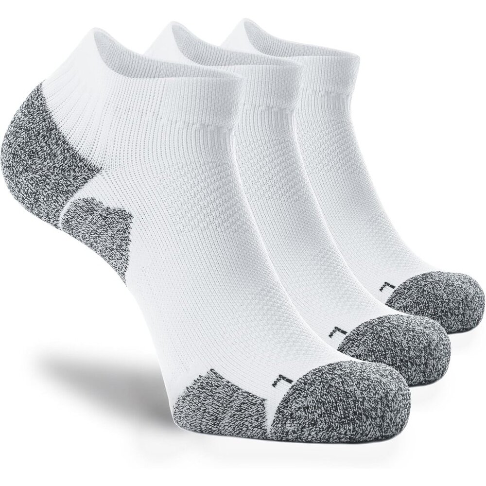 Unisex Cushioned Compression Athletic Ankle Socks Multipack